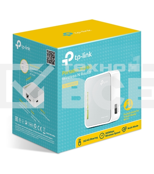 Маршрутизатор беспроводной TP-Link SOHO TL-MR3020 10/100BASE-TX