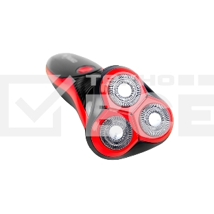 Бритва Centek CT-2168 (красн) ротор 3D, +ВЛАЖНОЕ БРИТЬЁ, 3 плав.головки, 2-ные лезвия, до 50 мин раб