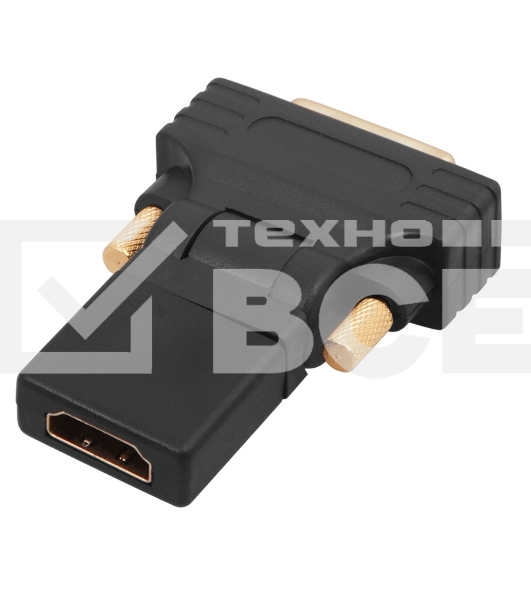 Переходник штекер DVI-D - гнездо HDMI, поворотный Rexant