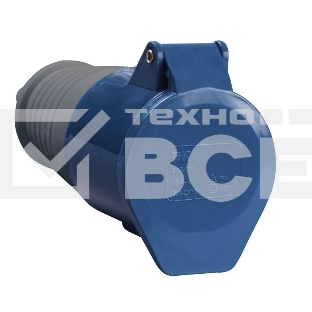Розетка Iek PSR21-016-3 213 переносная 2Р + РЕ 16А 220В IP44 ИЭК