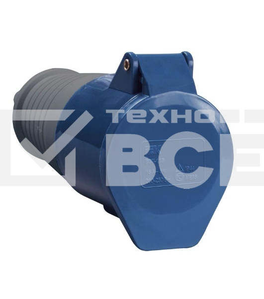 Розетка Iek PSR21-016-3 213 переносная 2Р + РЕ 16А 220В IP44 ИЭК