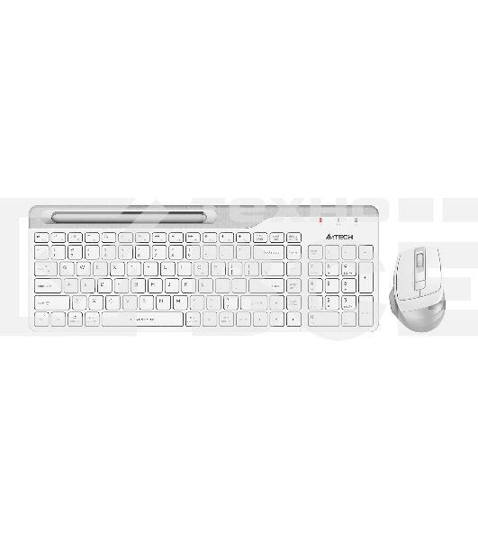 Клавиатура + мышь A4Tech Fstyler FB2535C клав:белый/серый мышь:белый/серый USB беспроводная Bluetooth/Радио slim