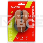 Мышь беспроводная Canyon MW-1 оранжевый, 1200 dpi, радиоканал, USB, кнопки - 4, фото 1