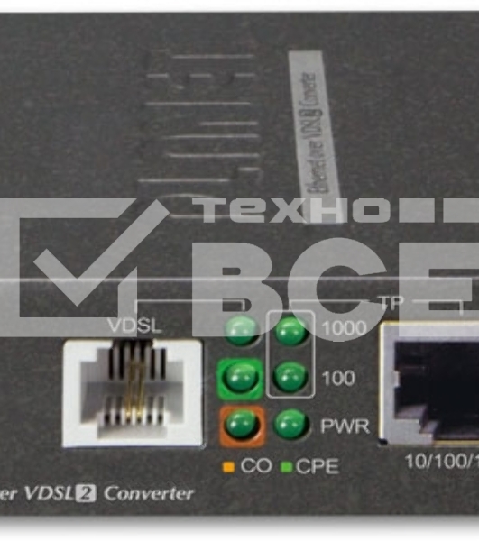 Конвертер Ethernet в VDSL2 VC-231G, внешний БП 1-Port 10/100/1000T Ethernet to VDSL2 Converter -30a profile w/ G.vectoring, RJ11