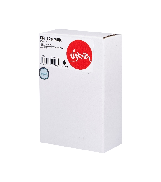 Картридж струйный Sakura 2884C001 (PFI-120 MBK) для Canon, черный матовый, 130 мл.