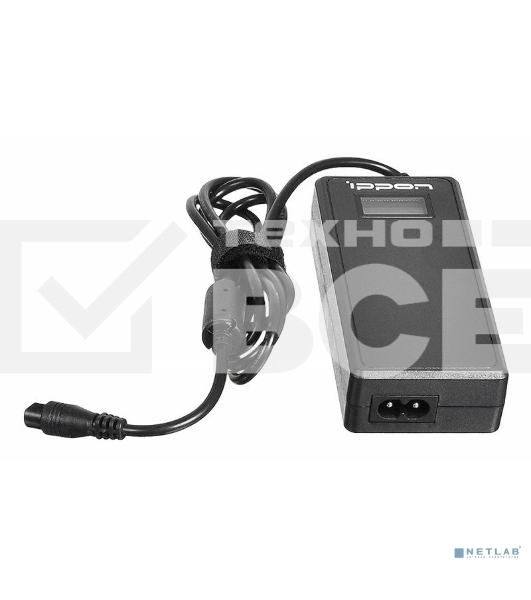Блок питания Ippon D65U автоматический 65W 15V-19.5V 8-connectors 1.5A 1xUSB 2.1A от бытовой электросети LСD индикатор