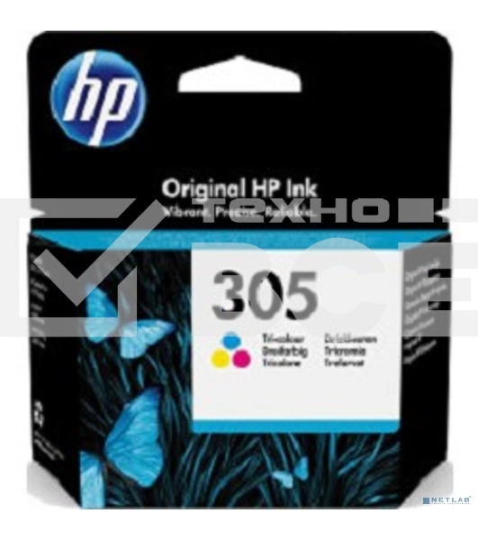 Картридж струйный HP 305 3YM60AE многоцветный (100стр.) (2мл) для HP DJ 2320/2710/2720