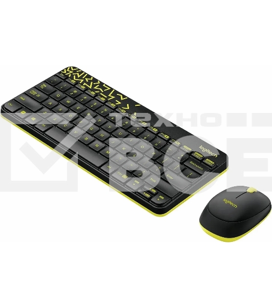 Клавиатура + мышь Logitech Wireless Desktop MK240 Nano Black Retail Combo