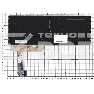 Клавиатура для ноутбука HP ZBook Studio G8 черная с подсветкой
