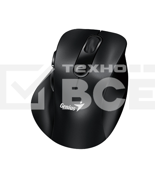 Мышь беспроводная Genius Ergo 9000S черный, 2400 dpi, радиоканал, Bluetooth, USB, кнопки - 6