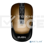 Мышь беспроводная SVEN RX-380W античная бронза, 1600 dpi, радиоканал, USB, кнопки - 4, фото 1