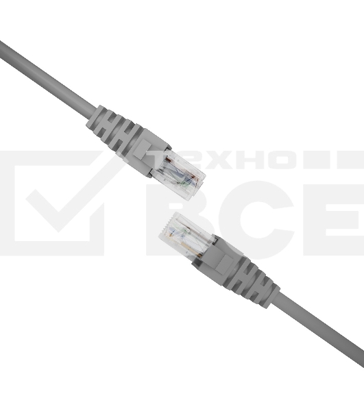 Патч-корд NTSS NTSS-PC-UTP-RJ45-5e-1.0-LSZH-GY NTSS-PC-UTP-RJ45-5E-1.0-LSZH UTP RJ-45 вил.-вилка RJ-45 кат.5E 1м серый LSZH (уп.:1шт) 26AWG