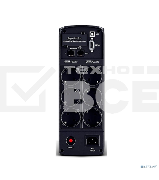 Источник бесперебойного питания Cyberpower CP1350EPFCLCD Line-Interactive 1350VA/810W USB/RS-232/RJ11/45 (6 EURO)
