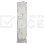 Стяжки Cablexpert NYT-500x7.6 пластиковые 500 мм х 7,6 мм, белые (100 шт.), фото 1