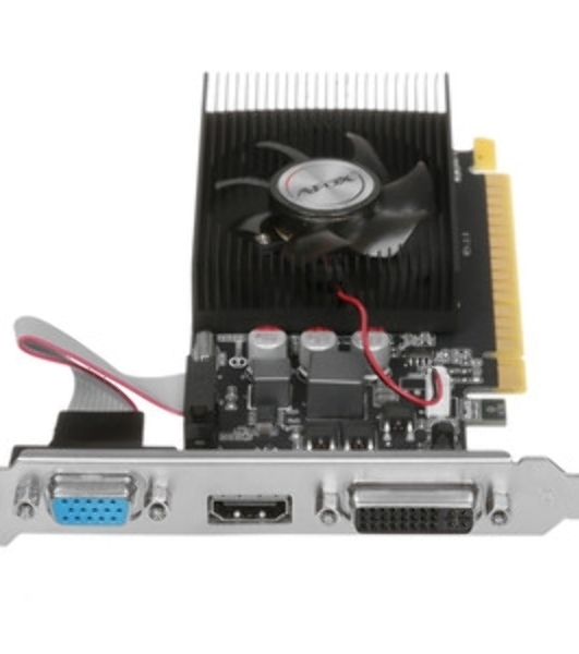 Видеокарта AFOX GT610 1Gb LP DDR3 64BIT DVI HDMI VGA SINGLE FAN RTL