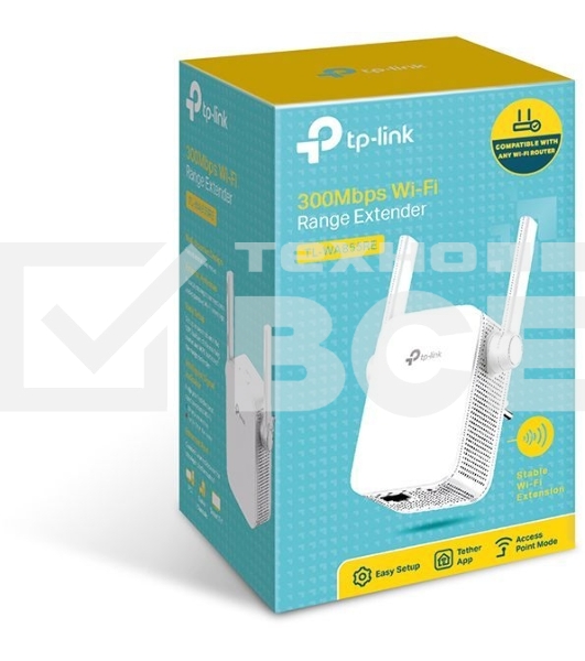 Усилитель сигнала TP-LINK SOHO TL-WA855RE Усилитель беспроводного сигнала, скорость до 300 Мбит/с поставляется без кабеля RJ-45