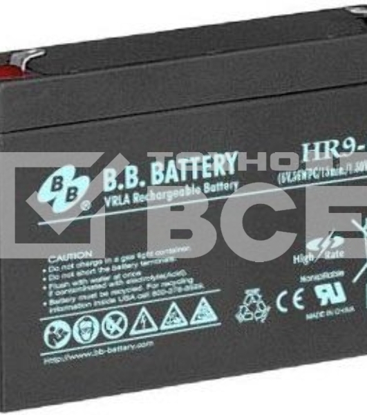 Батарея B.B.Battery HR 9-6 6В 9Ач