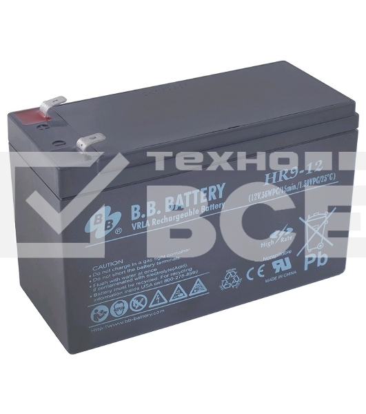 Батарея B.B.Battery HR 9-12 (12V 9Ah)