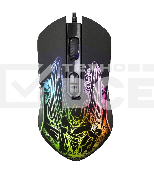 Мышь проводная Qumo Gothic M51 черный, 3200 dpi, USB, кнопки - 7