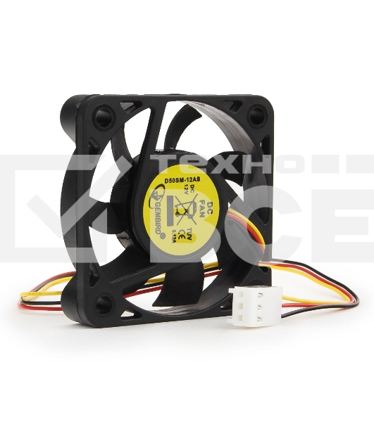 Вентилятор Gembird D50SM-12AS черный 50мм 4500rpm 24db 3-pin 827