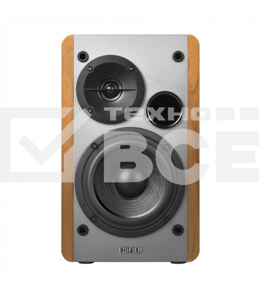 Колонки Edifier R1280T Silver {Активные, 2 x 21W RMS, 75-18000Гц, дерево, пульт ДУ}