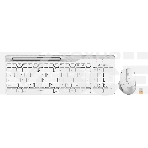 Клавиатура + мышь A4Tech Fstyler FB2535C клав:белый/серый мышь:белый/серый USB беспроводная Bluetooth/Радио slim, фото6