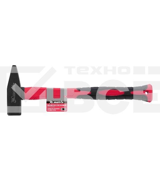 Молоток слесарный Matrix optimal 800г фибергласовая обрезиненная рукоятка квадратный боек