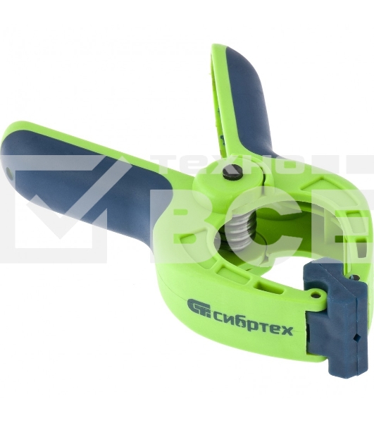 Струбцина клещеобразная Сибртех, пл. корп., 2-х комп. рукоятки, усиленная пружина,1-5/8