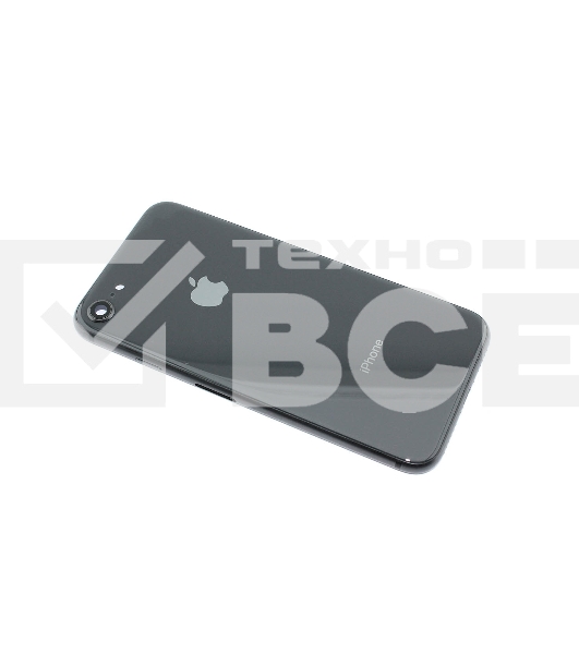 Задняя крышка (корпус) в сборе с рамкой для Apple iPhone 8 черный