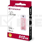 Внешний накопитель SSD Transcend 512Gb ESD300 <TS512GESD300S> (USB3.2 gen 2, Type C, 1050/950Mbs, 3D NAND, 60x20x7.8mm, 9g) розовый, фото8