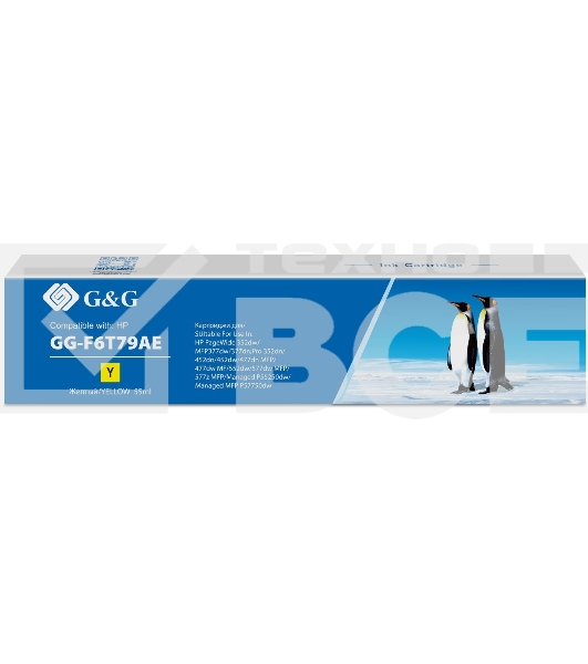 Картридж струйный G&G GG-F6T79AE 913A GG-F6T79AE желтый (55мл) для HP PW 352dw/377dw/Pro 477dw/452dw