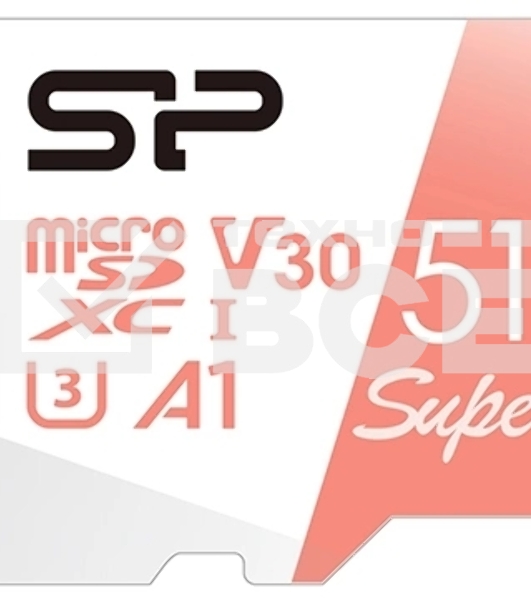 Флеш карта microSD 512GB Silicon Power Superior A1 microSDXC Class 10 UHS-I U3 100/80 Mb/s (SD адаптер)