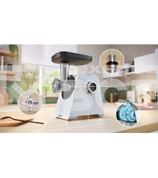 Мясорубка Bosch MFWS420W, 1900W, белый