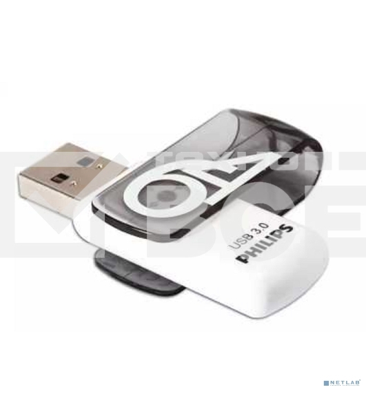 Флешка USB 64Gb PHILIPS VIVID3.0 64Gb, USB 3.0