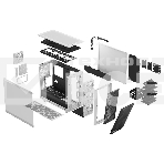 Корпус Fractal Design Meshify 2 RGB White TG Clear Tint / FD-C-MES2A-08, фото 1