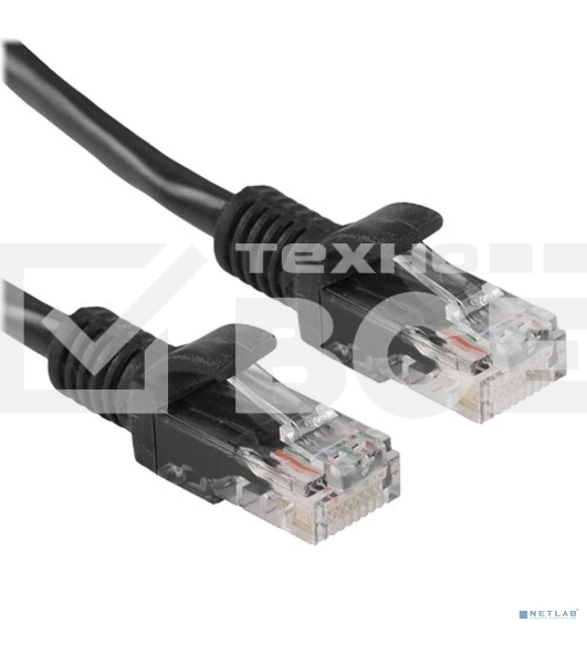 Патч-корд UTP Cablexpert PP12-10M/BK кат.5e, 10м, литой, многожильный, черный