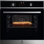 Встраиваемый духовой шкаф Electrolux COF6P76BX, Духовой шкаф электрический с конвекцией, объем 65 л, утапливаемые переключатели, 9 режимов, автопрограммы, очистка пиролитическая, 3 стекла в дверце, направляющие проволочные + телескопические (1 уровень), фото12