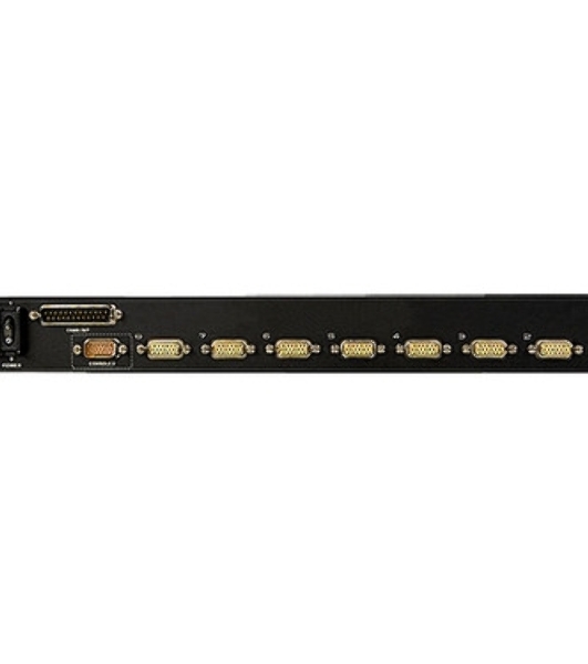 Переключатель KVM ATEN LCD 17' => 8 cpu PS2/USB+VGA, с KVM-шнурами PS2 1х1.8м.;USB 1x1.8м., 1280x1024, 1U 19', исп.спец.шнуры (CL5708M-AT-RG)