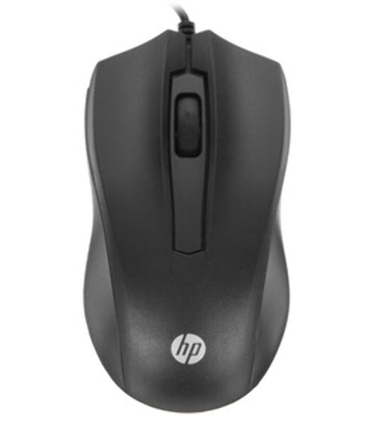 Мышь HP Wired Mouse 100 EURO cons