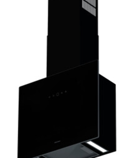 Вытяжка кухонная вертикальная Krona AURA 600 FRAME BLACK S черный с прозрачным кантом
