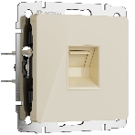 Розетка Ethernet RJ-45 (айвори акрил), фото 1