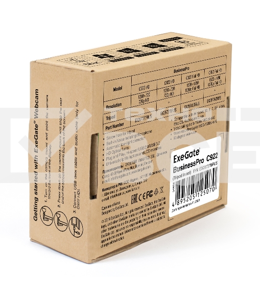 Веб-камера ExeGate EX287378RUS BusinessPro C922 HD Tripod