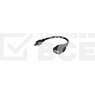 Кабель USB OTG micro USB на USB шнур 0.15 м черный REXANT