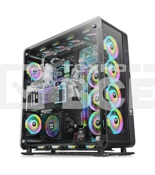 Корпус Thermaltake Core P8 TG Black CA-1Q2-00M1WN-00 Black/Wall Mount/SPCC/4mm Tempered Glass*3