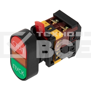 Кнопка APBB-22 «Пуск-Стоп» овальная 230 В NO+NC Rexant