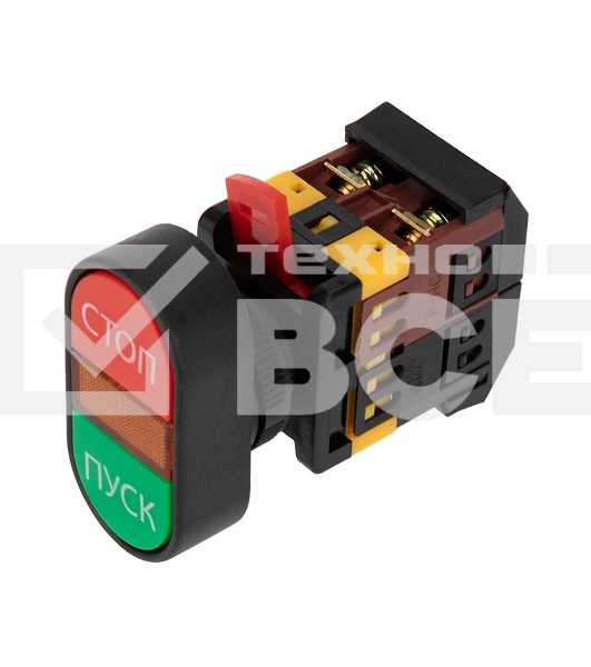 Кнопка APBB-22 «Пуск-Стоп» овальная 230 В NO+NC Rexant