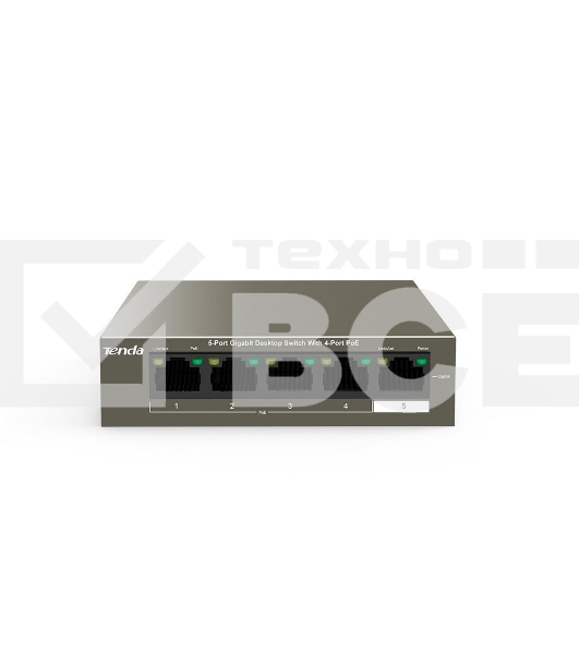 Коммутатор 5PORT 1000M 4POE TENDA TEG1105P-4-63W