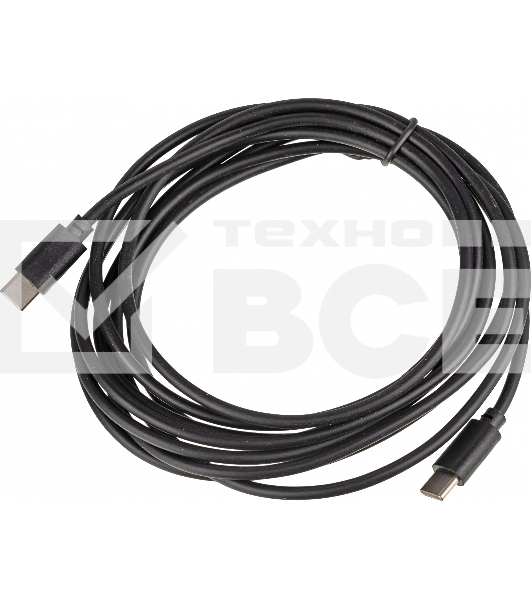 Кабель USB Type-C (m)-USB Type-C (m) 3м черный