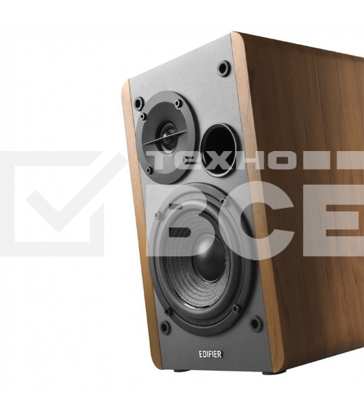 Колонки Edifier R1280T Silver {Активные, 2 x 21W RMS, 75-18000Гц, дерево, пульт ДУ}