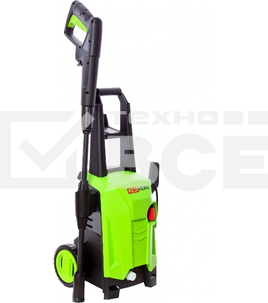 Мойка высокого давления RedVerg RD-HPW1500 220В/50Гц; 1500Вт; 125 бар; расход воды-306л/ч; темпер. воды на вх.-до 60 град; шланг-5м; пласт. пистолет и удлинит. насадка; емкость для моющего средства; вес-5,9кг